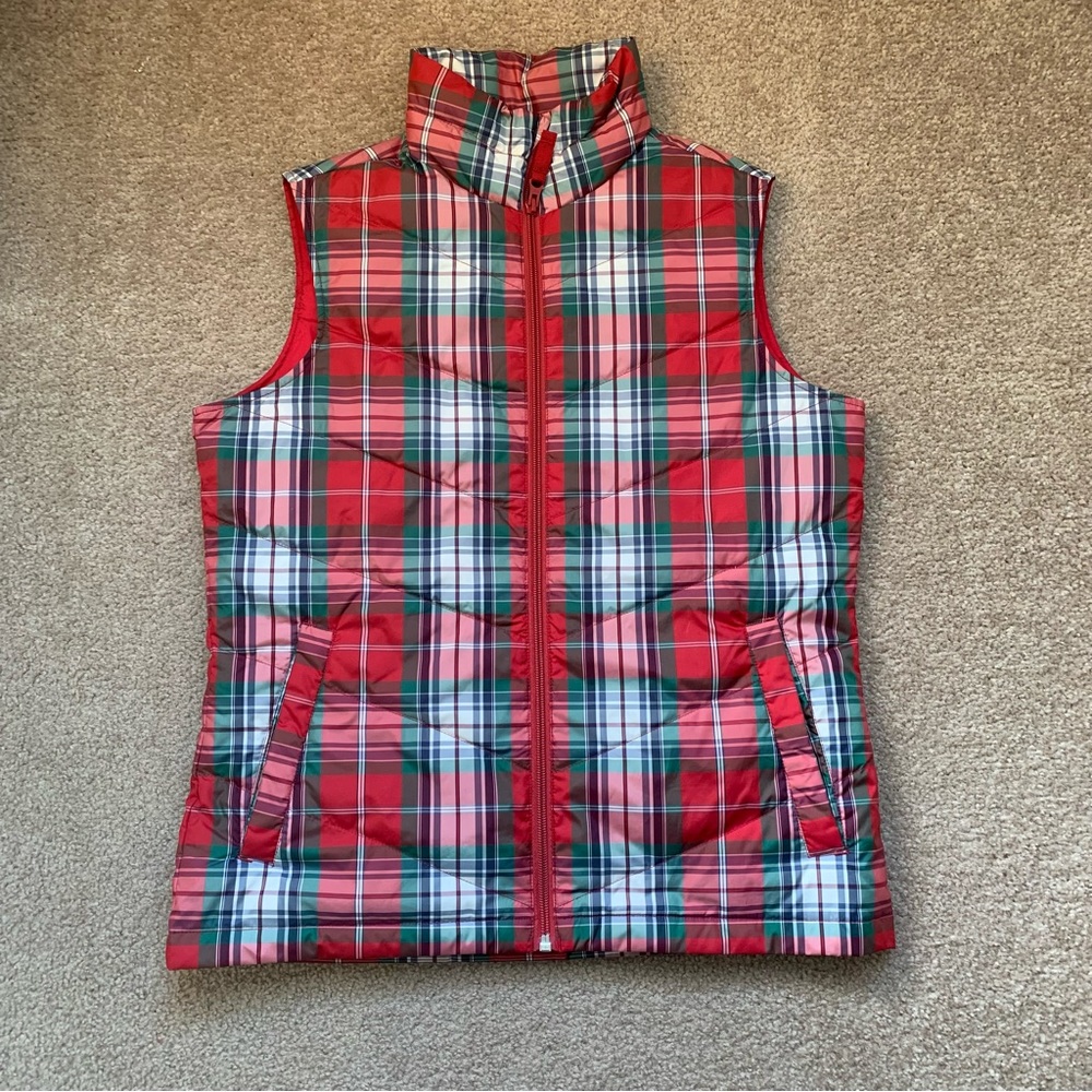 Lands’ End Plaid Vest